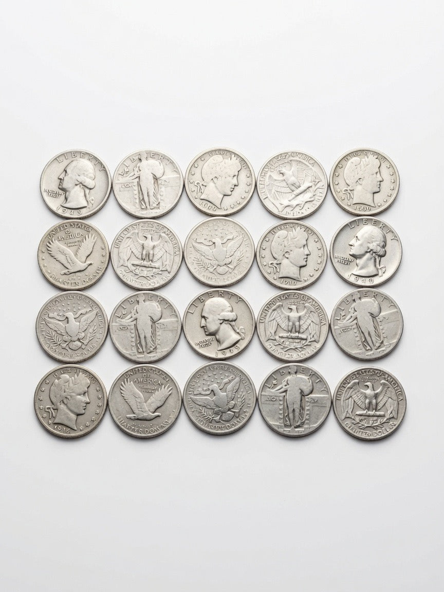 $5 Face Value - Silver Quarters